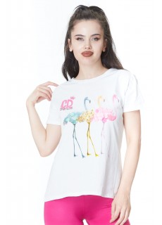 Flamingo Baskılı Tshirt 